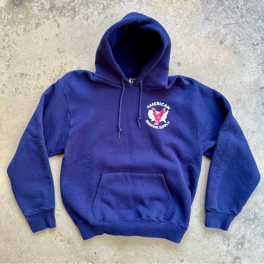 Fruit of the Loom Heavy Hoodie American Roofing Supply Eagle Large